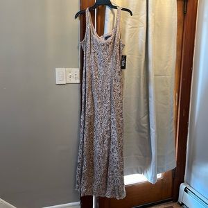 Alex Evenings Long A-line Jacket Dress